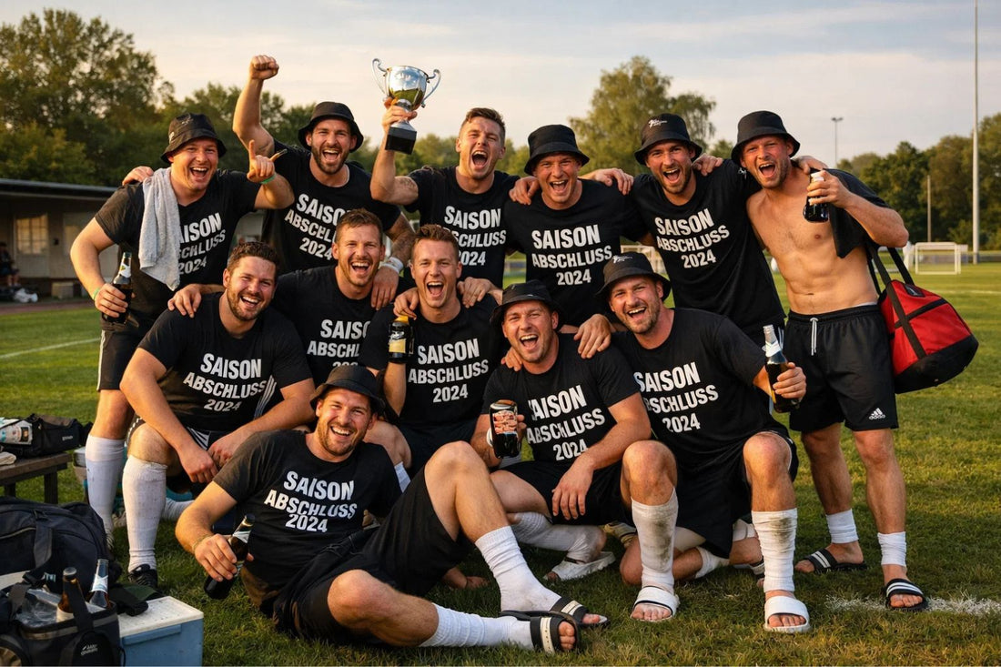 Kreisliga Saisonabschluss: Ideen für Abschlussfahrt, Teamoutfit und legendäre Mannschaftsbilder
