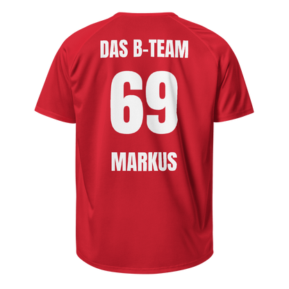 Trikot rot personalisieren – eigenes Trikot bedrucken lassen